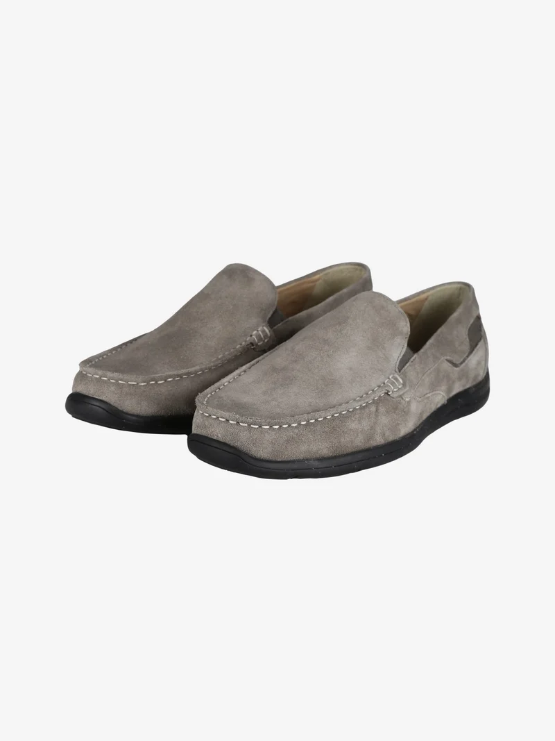 ANTHONY Mocassini in pelle scamosciata da uomo - taupe