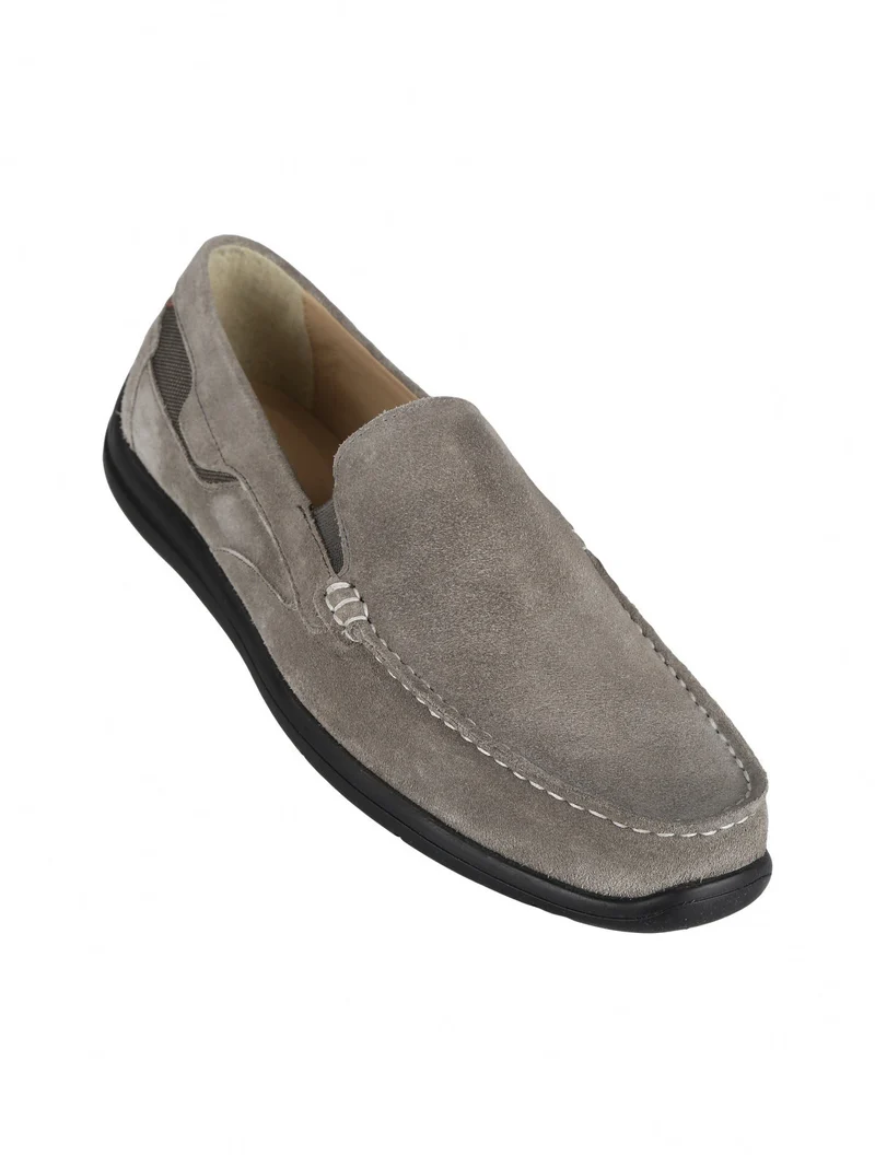 ANTHONY Mocassini in pelle scamosciata da uomo - taupe