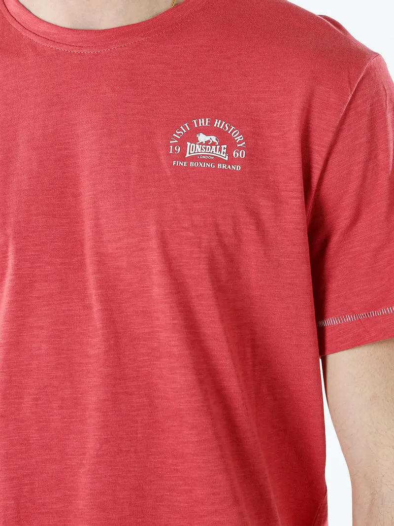 T-shirt da uomo in cotone - corallo