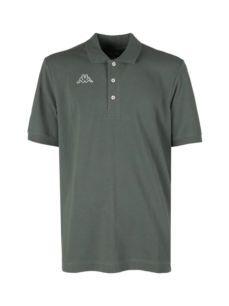 Kappa Polo da uomo in cotone a manica corta con logo