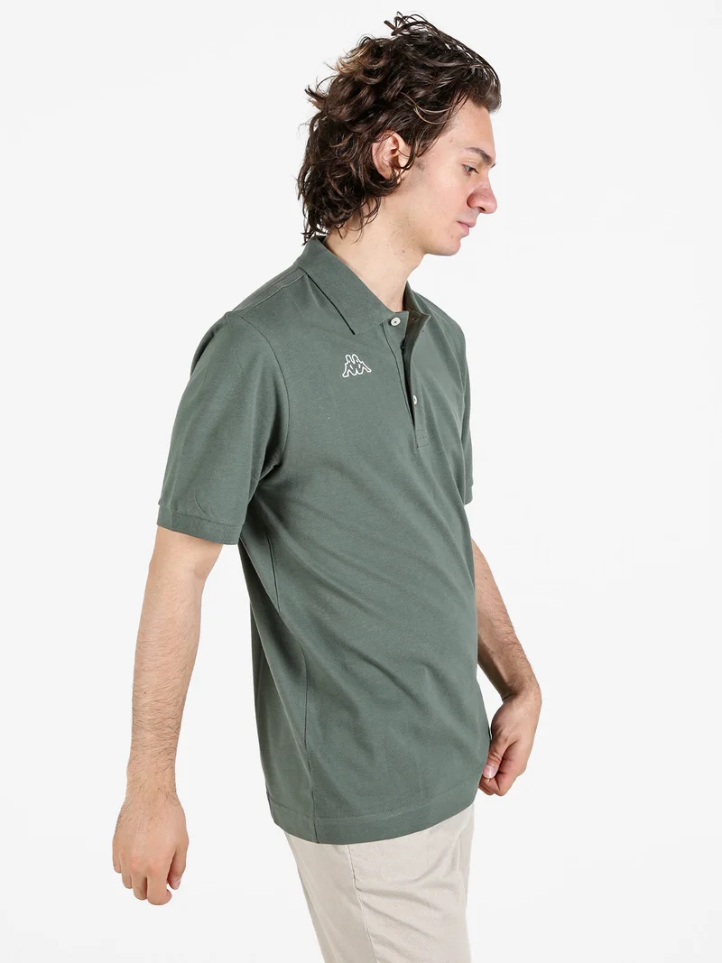 Kappa Polo da uomo in cotone a manica corta con logo