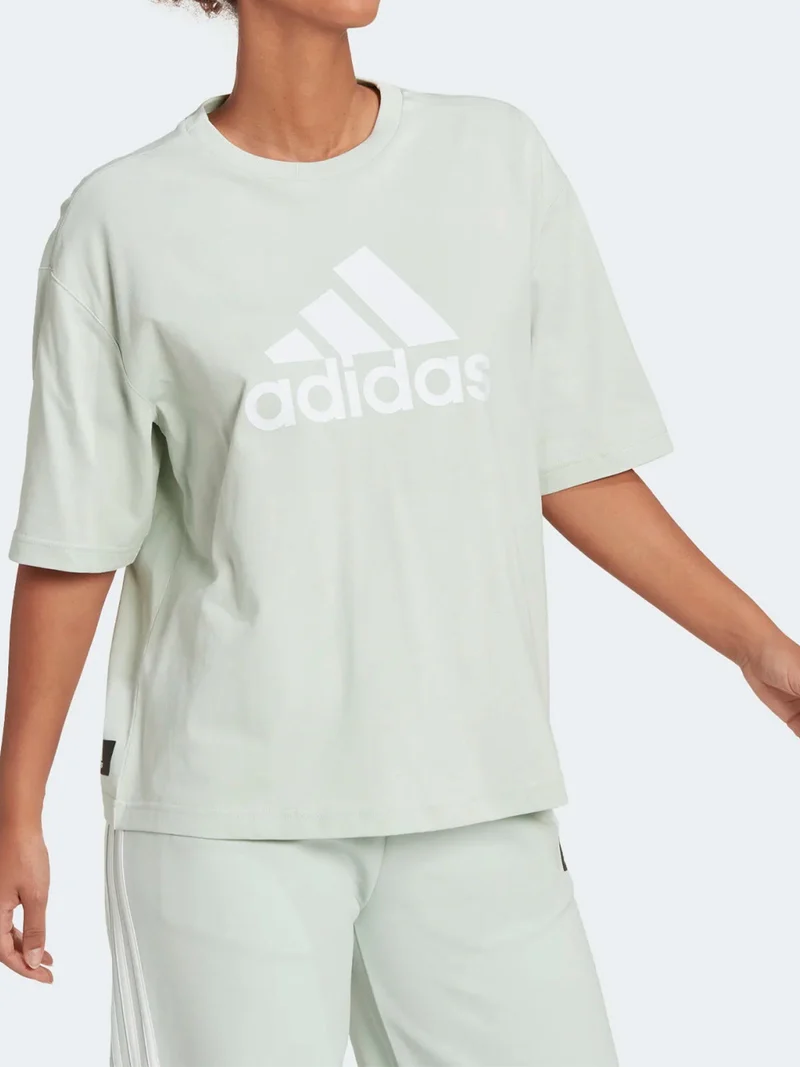 HK0508 T-shirt donna modello oversize - verde chiaro
