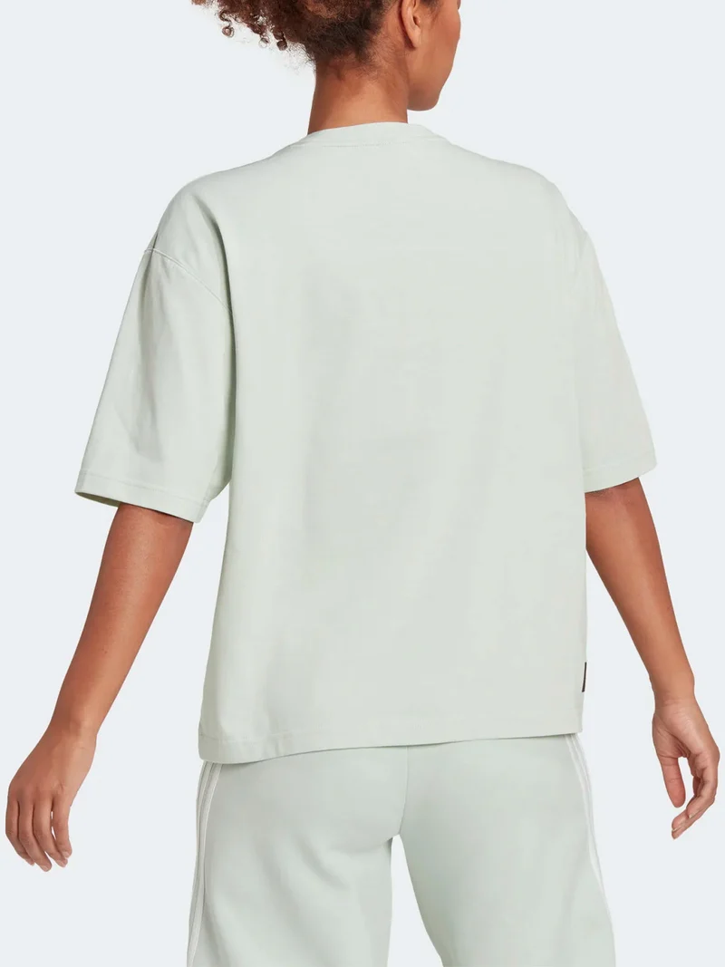HK0508 T-shirt donna modello oversize - verde chiaro