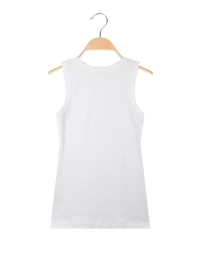 Canottiera intima da bambini in caldo cotone - bianco