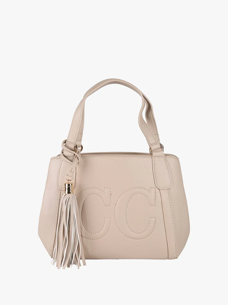 Borsa donna mini tote in ecopelle - khaki