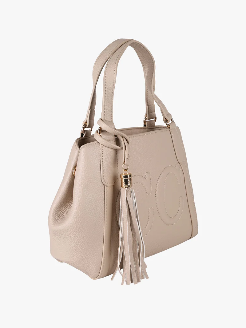 Borsa donna mini tote in ecopelle - khaki