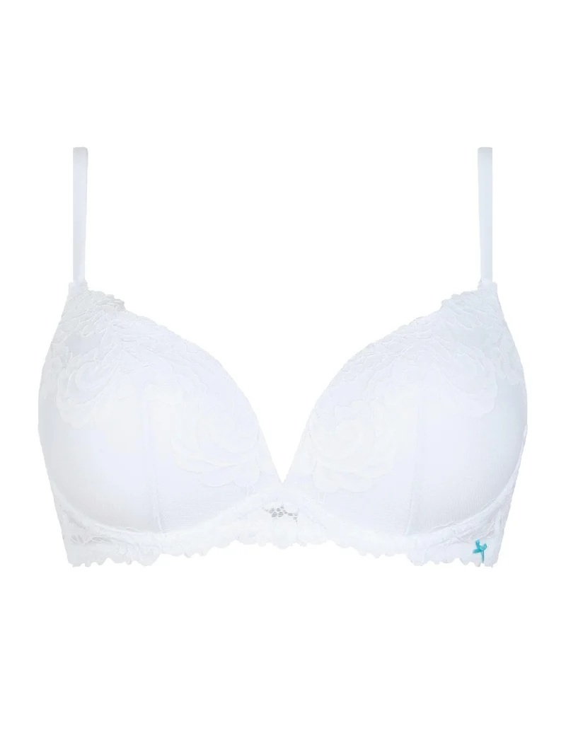 5011 Reggiseno push up senza ferretto COPPA B - bianco