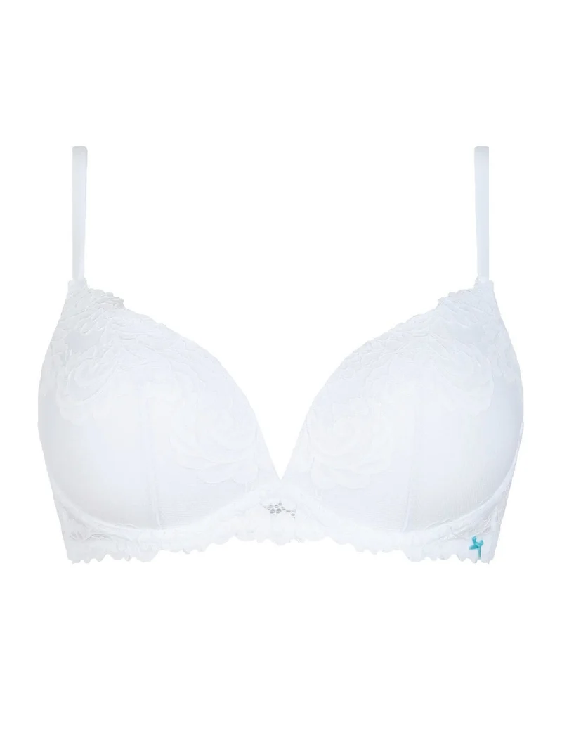 5011 Reggiseno push up senza ferretto COPPA B - bianco