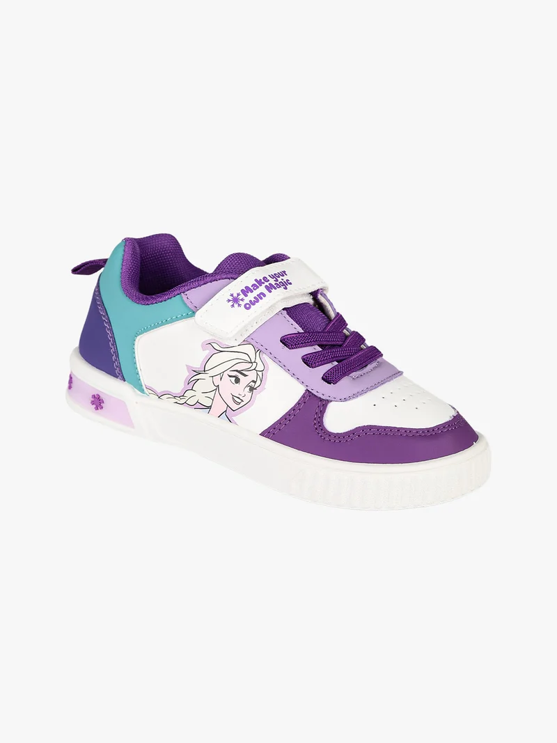 Sneakers basse da bambina con strappo e luci - multicolore