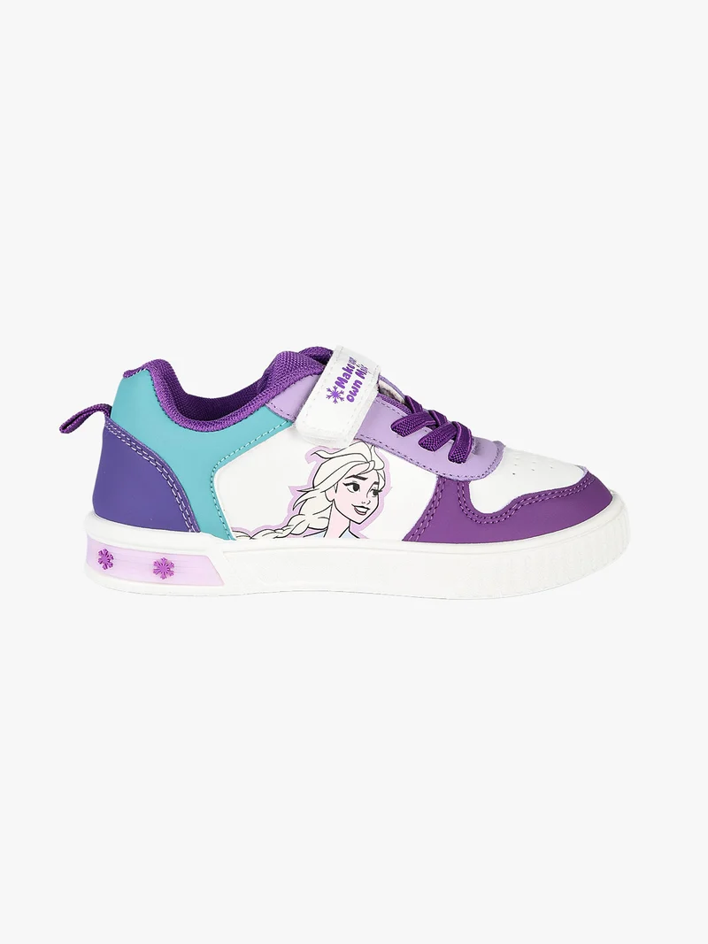 Sneakers basse da bambina con strappo e luci - multicolore