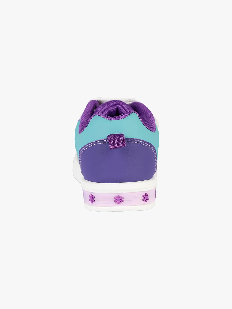 Sneakers basse da bambina con strappo e luci - multicolore