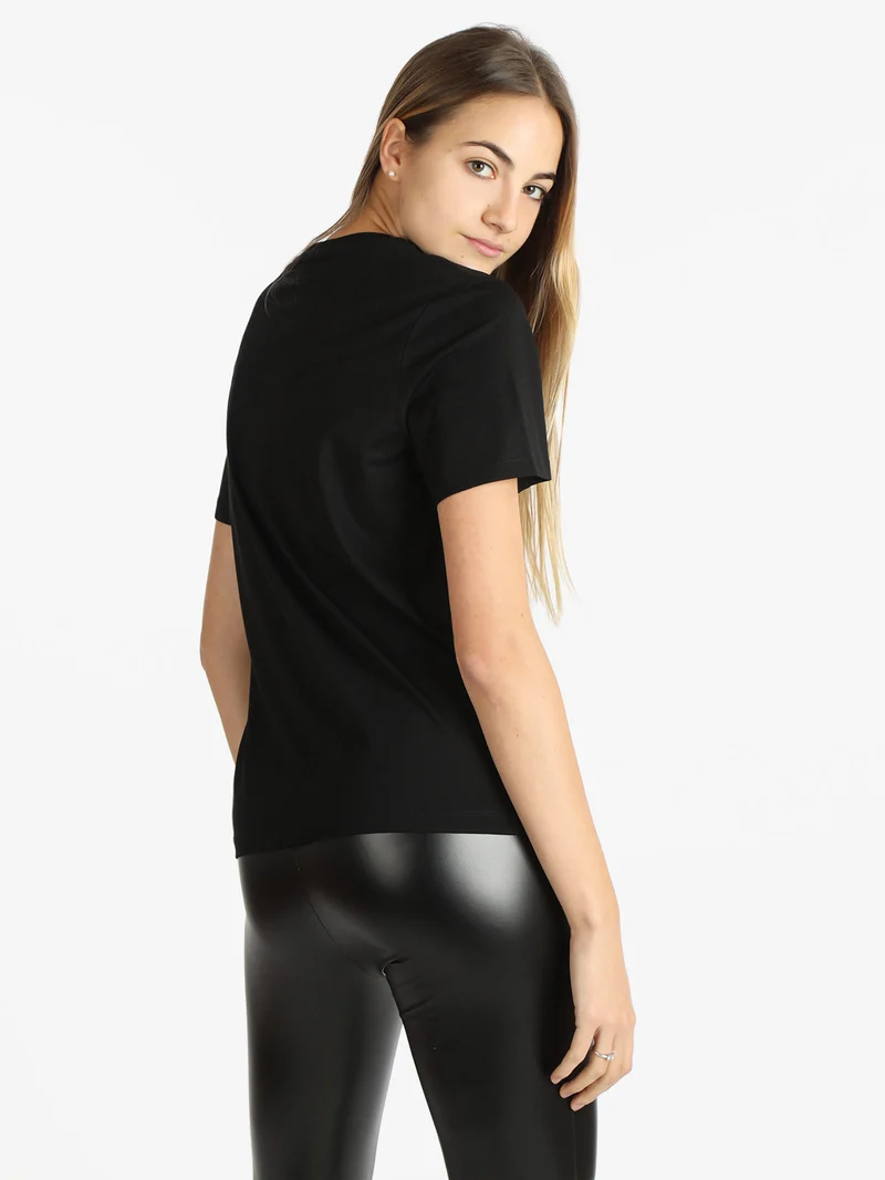 T-shirt manica corta donna segno zodiacale Sagittario - nero