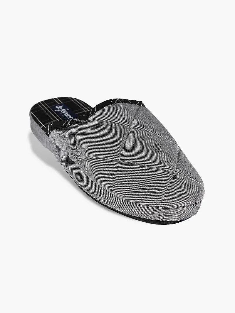 Pantofole uomo in tessuto - grigio