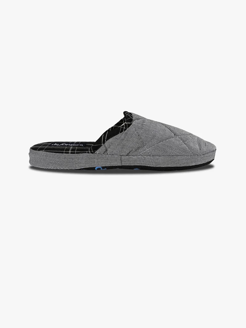 Pantofole uomo in tessuto - grigio