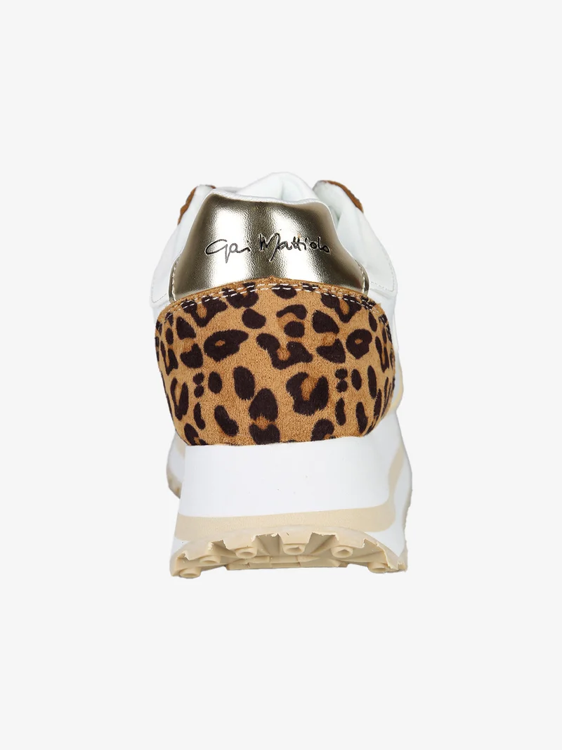 Sneakers donna stringate con platform - multicolore