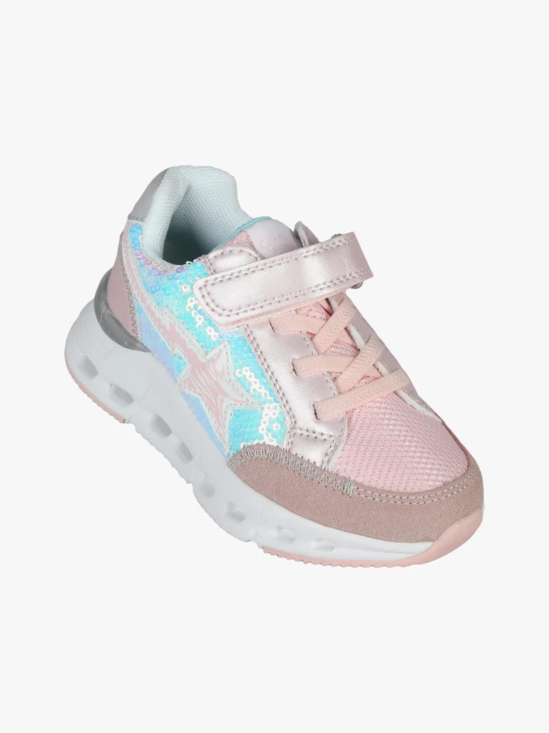 Sneakers da bambina con strappo - rosa