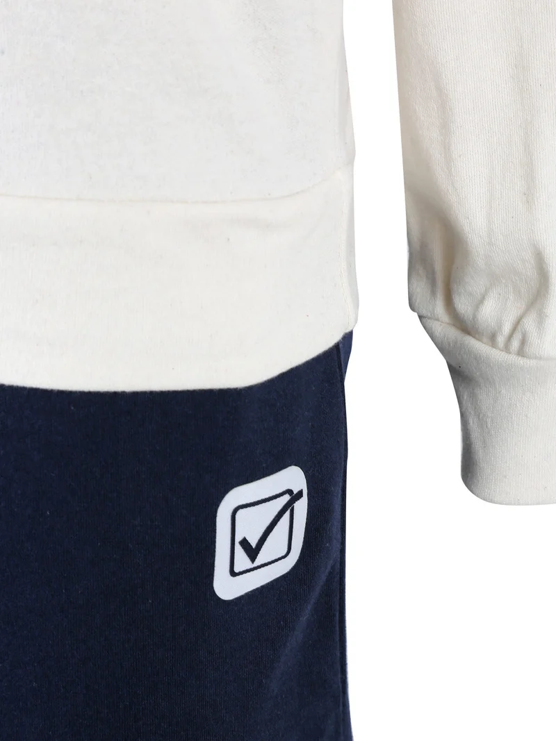 Pigiama donna in cotone interlock - panna