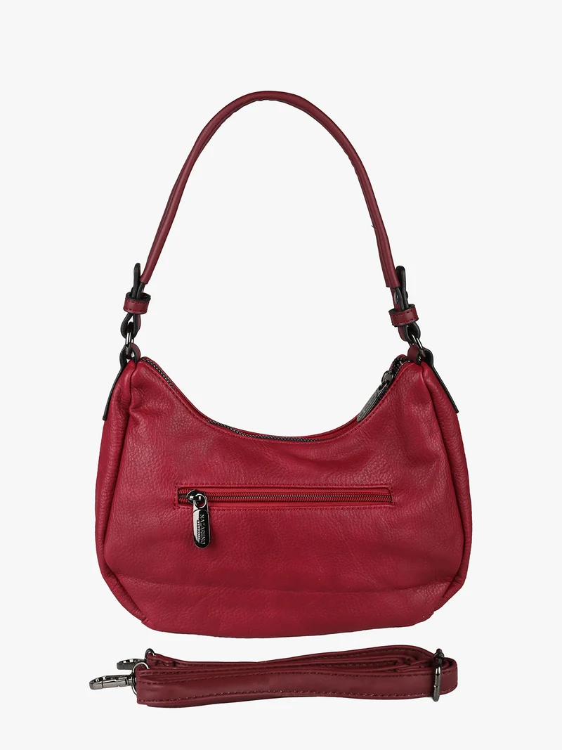 Borsa mini hobo da donna - rosso