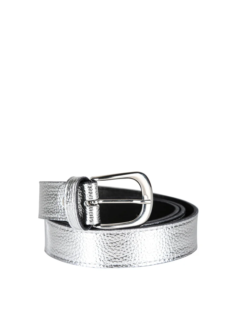 Cintura donna con fibbia - argento