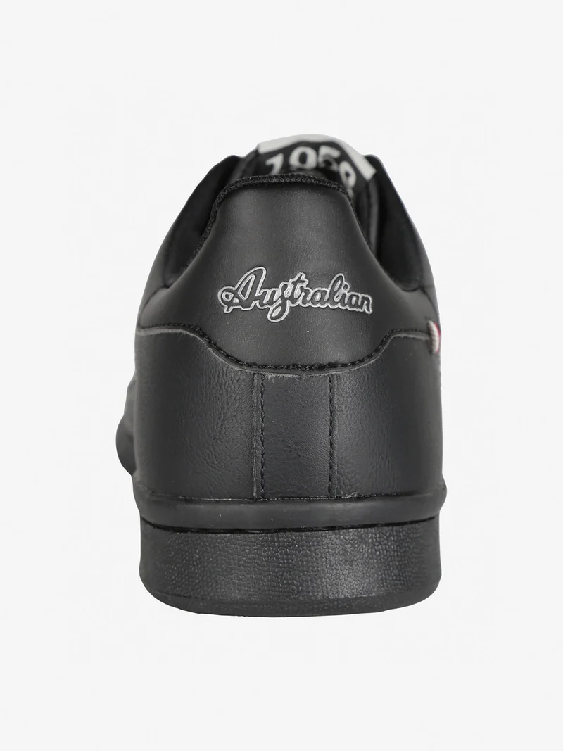 Sneakers stringate uomo con logo - nero