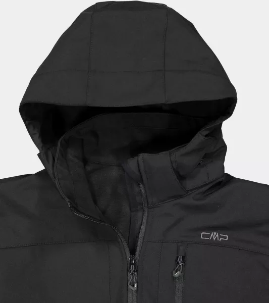 CMP Herren Softshelljacke mit Kapuze, wasserdicht & atmungsaktiv