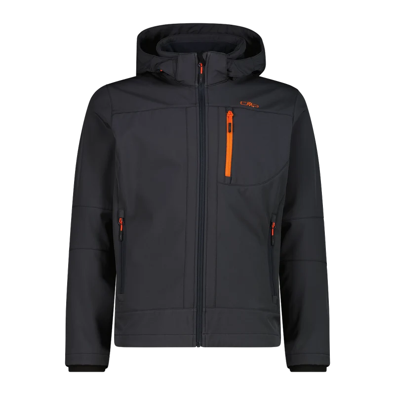 CMP Herren Softshelljacke mit Kapuze, wasserdicht & atmungsaktiv