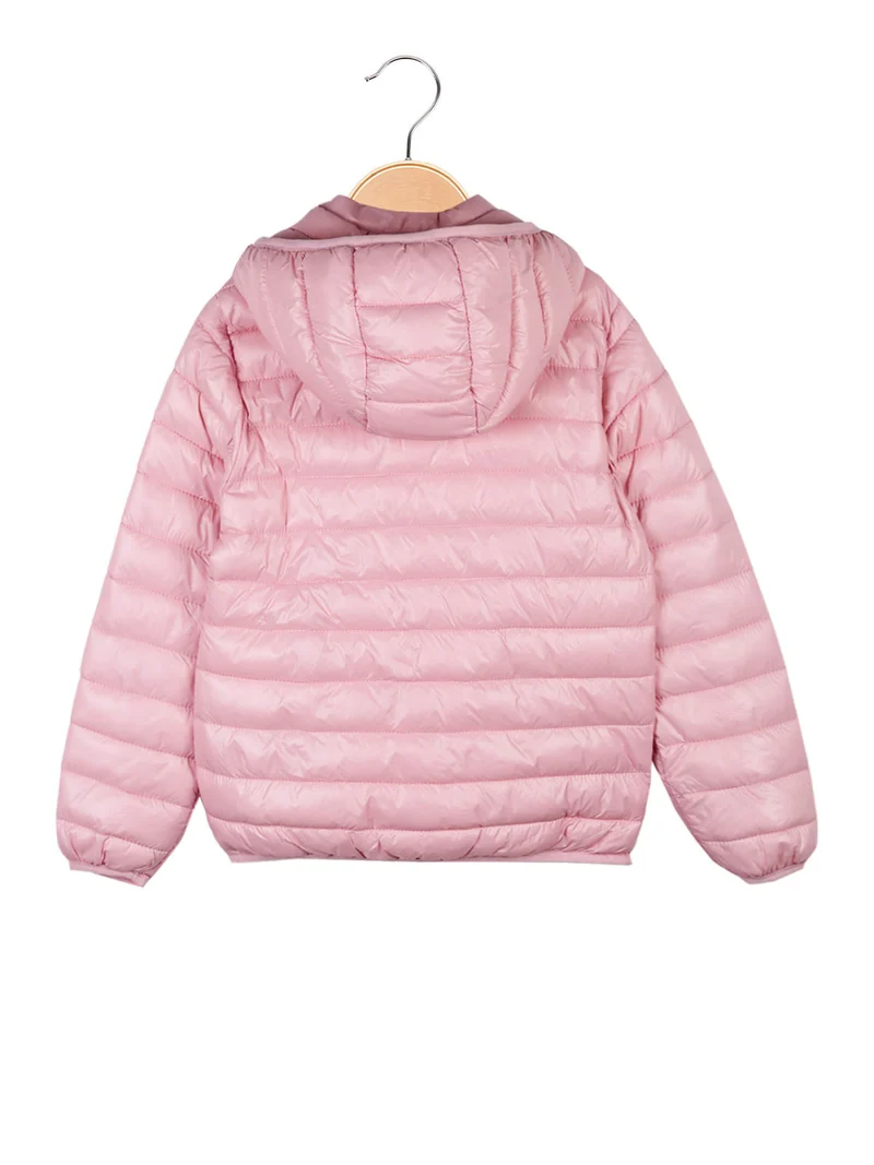 Giubbotto da bambina con cappuccio - rosa