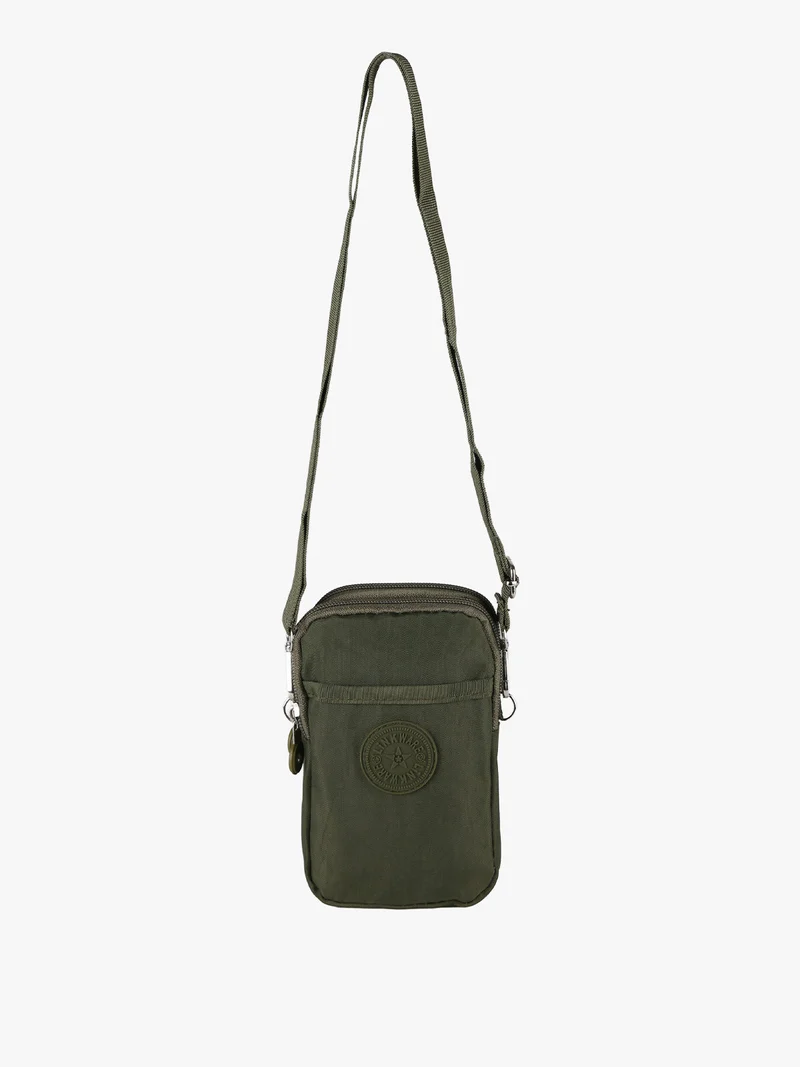 Mini borsello da donna a tracolla in nylon - militare