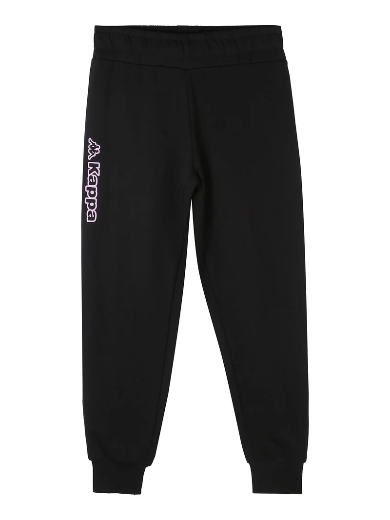 Completo tuta da ragazza 2 pezzi con logo e scollo tondo - fucsia