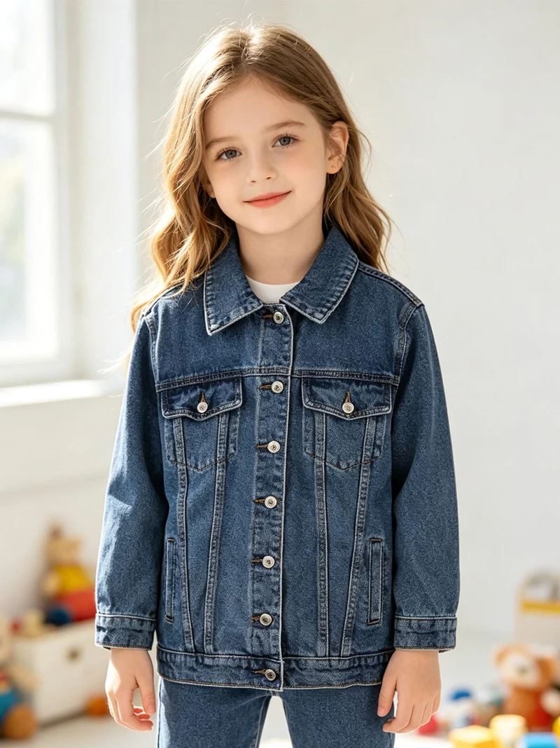 Giacca in jeans da bambina - jeans