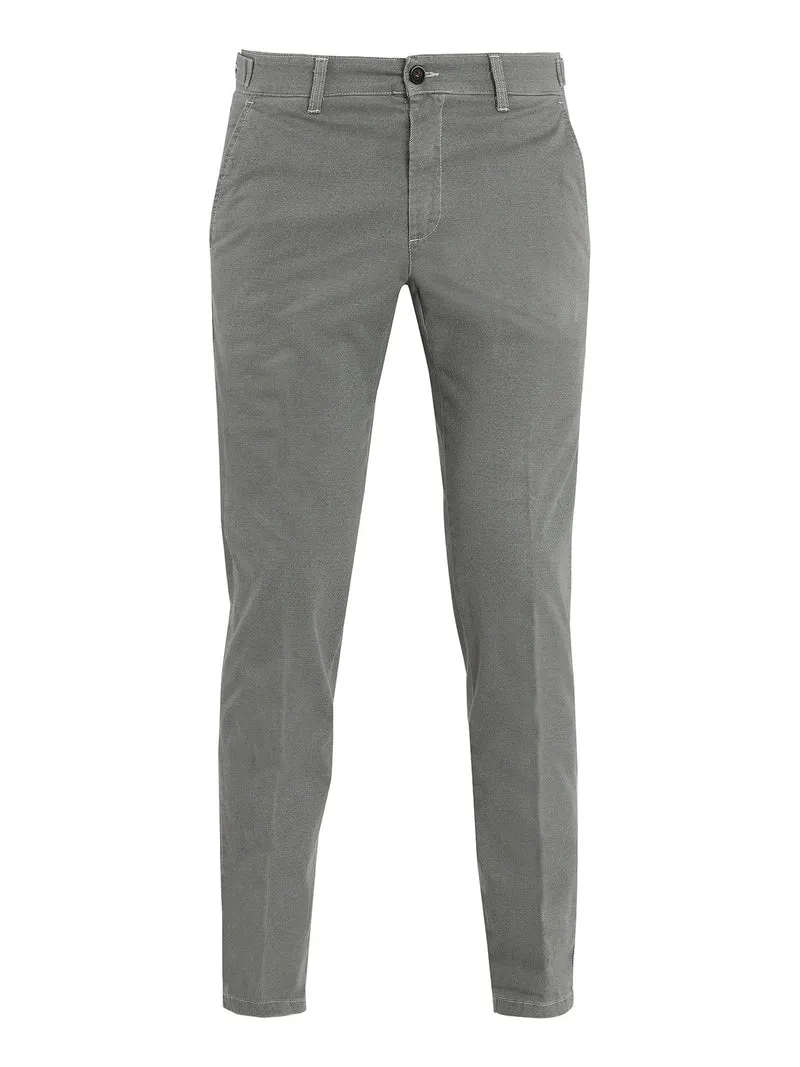 Pantaloni casual slim fit da uomo taglie grandi - perla