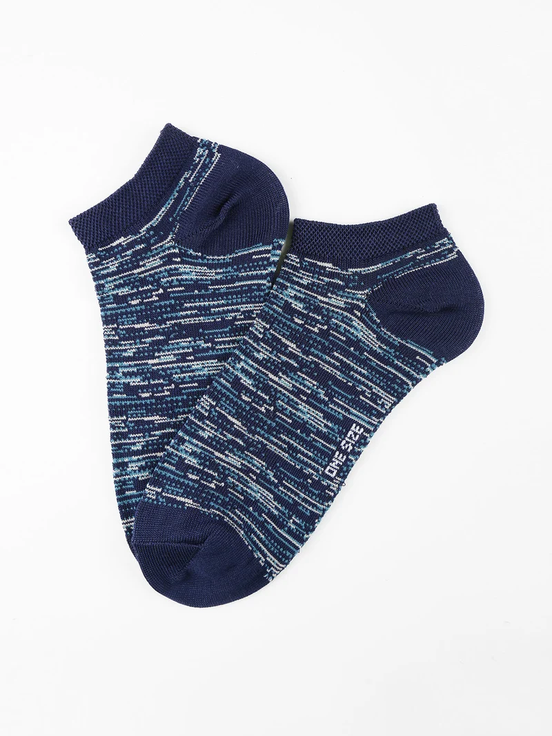 Calza corta in cotone donna - blu scuro
