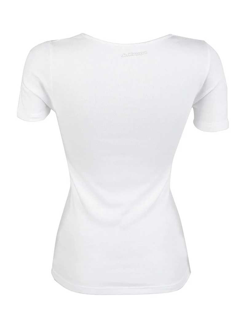 Maglia intima in caldo cotone manica corta - bianco