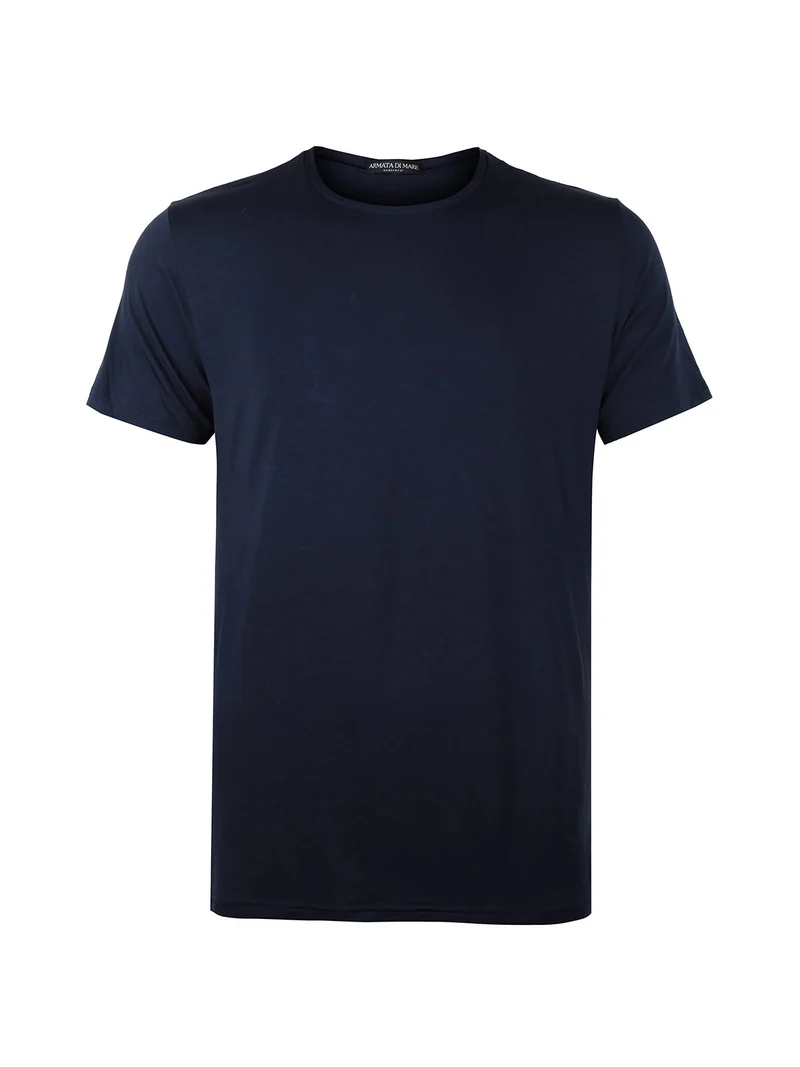 Maglia intima da uomo a manica corta - blu scuro