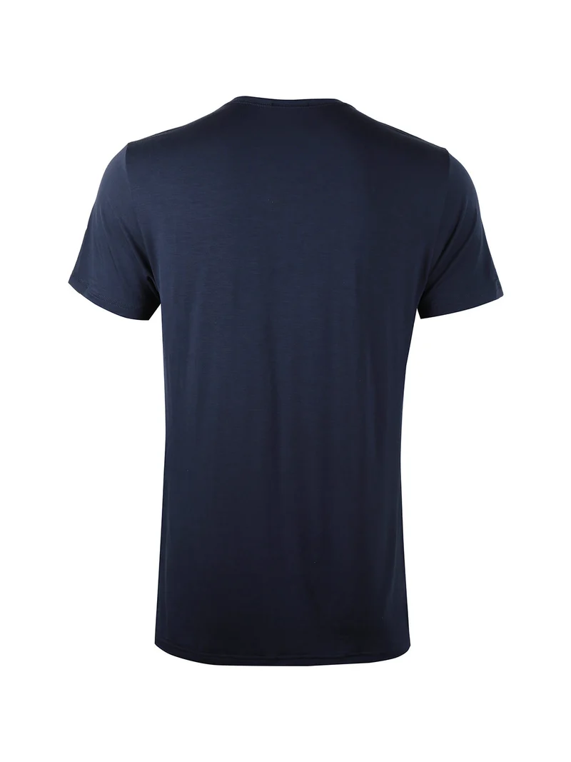 Maglia intima da uomo a manica corta - blu scuro