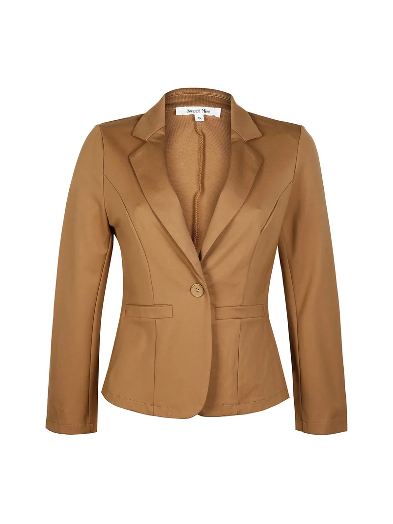Blazer donna monobottone - khaki