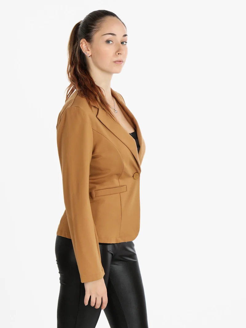 Blazer donna monobottone - khaki