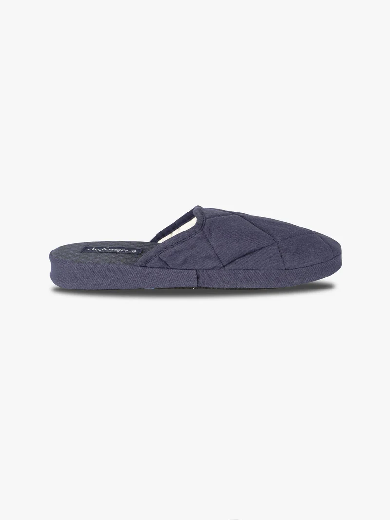 Pantofole uomo in tessuto - blu scuro