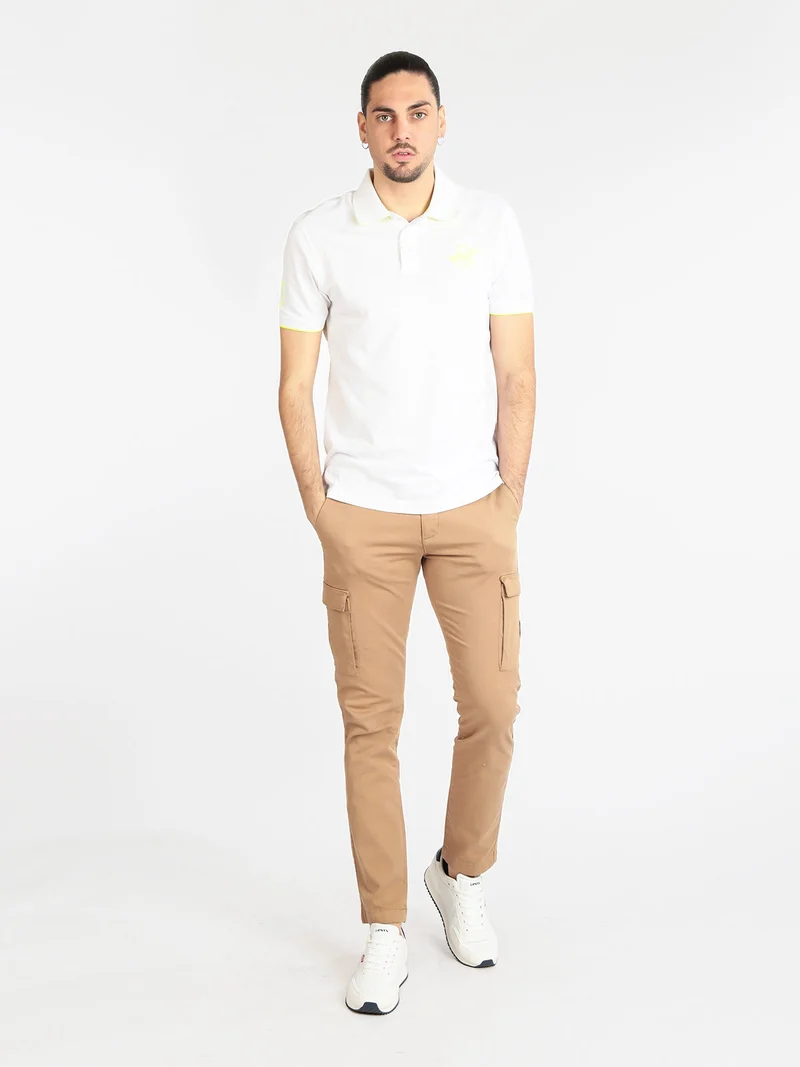 Pantaloni cargo da uomo con tasconi - cammello