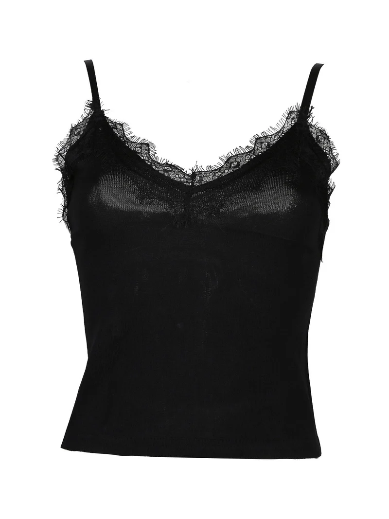 Top donna cropped - nero