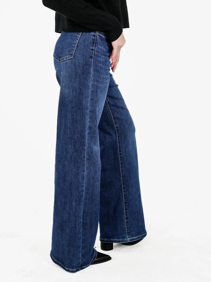 Jeans donna a gamba larga - jeans