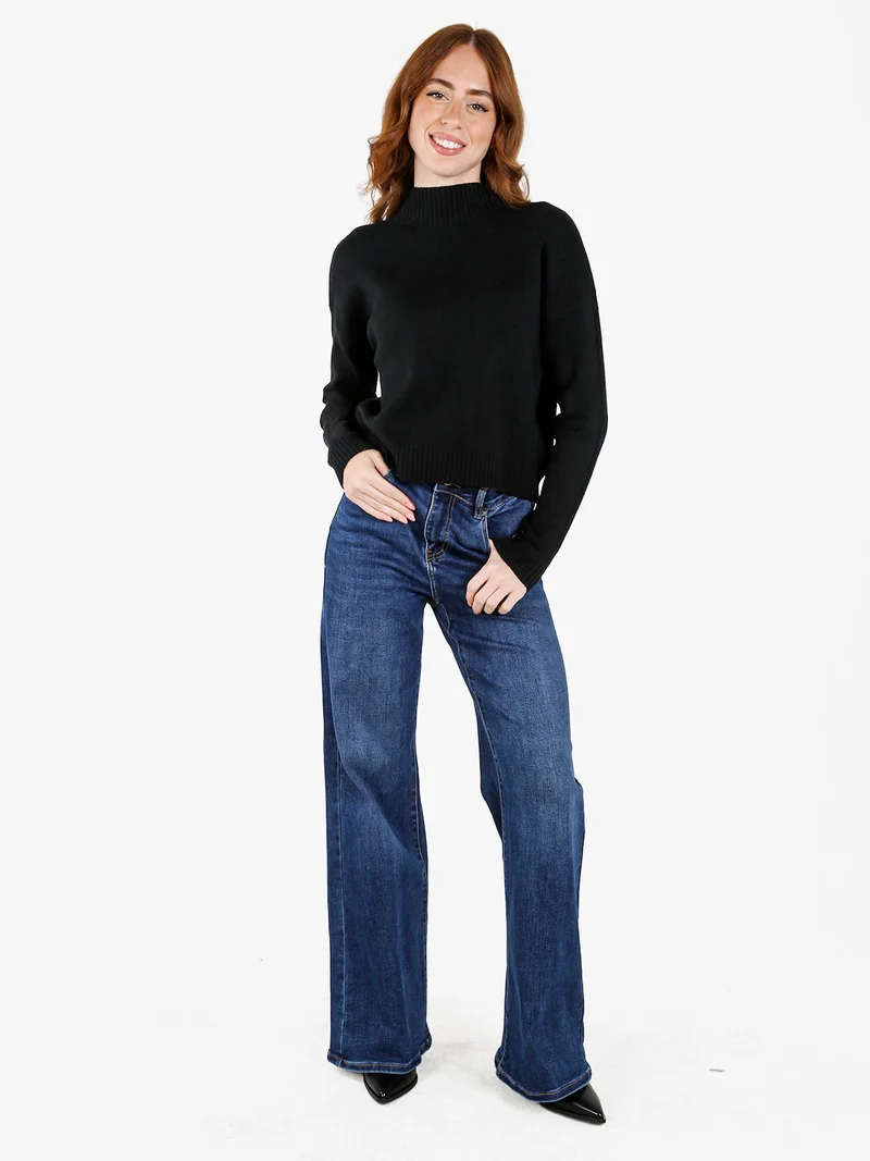 Jeans donna a gamba larga - jeans