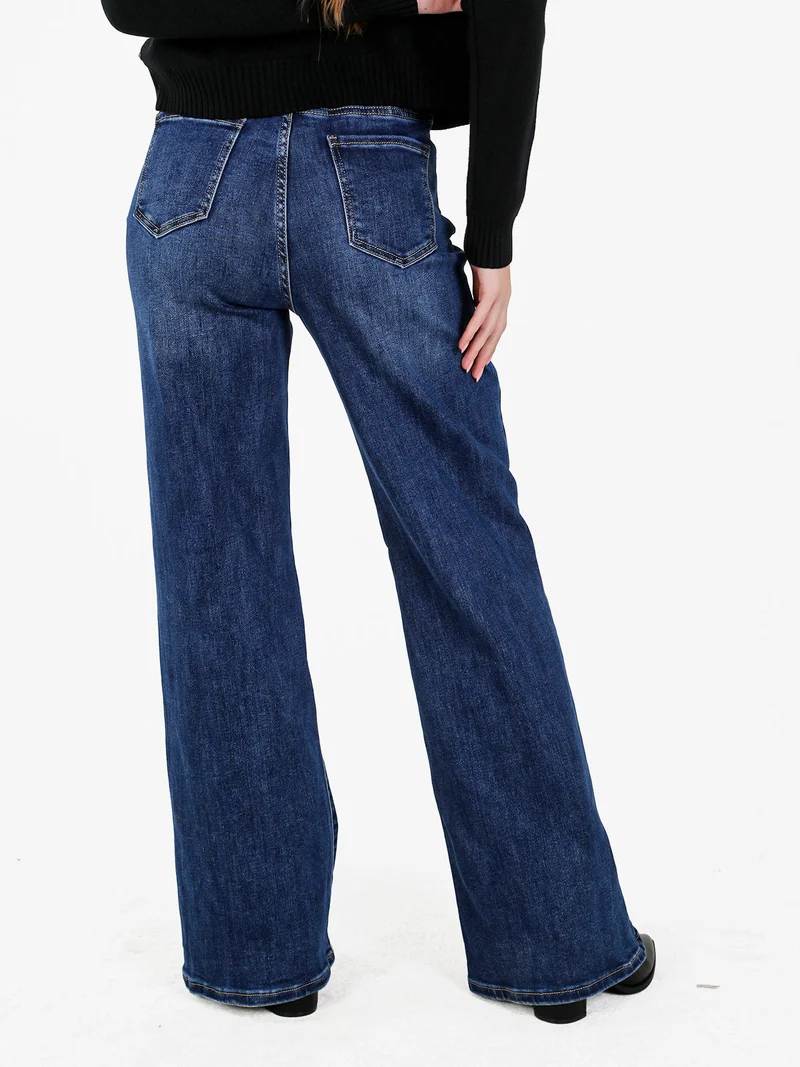 Jeans donna a gamba larga - jeans