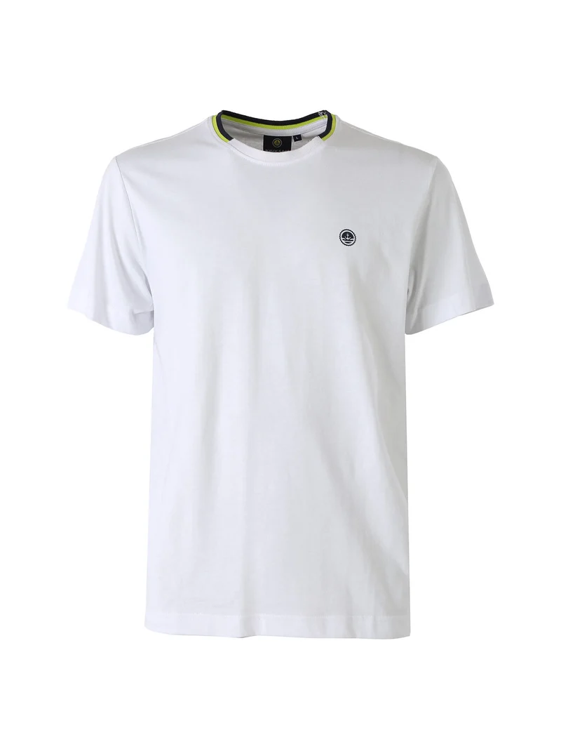T-shirt da uomo in cotone con logo - bianco