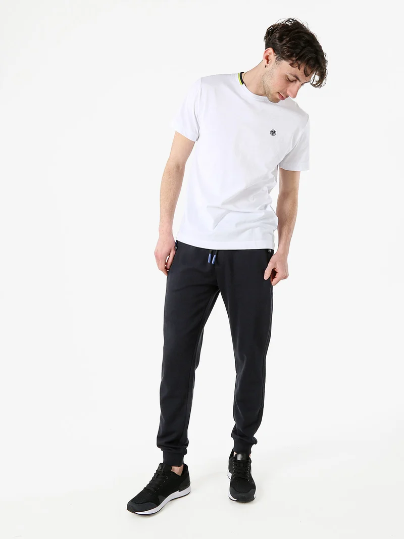 T-shirt da uomo in cotone con logo - bianco