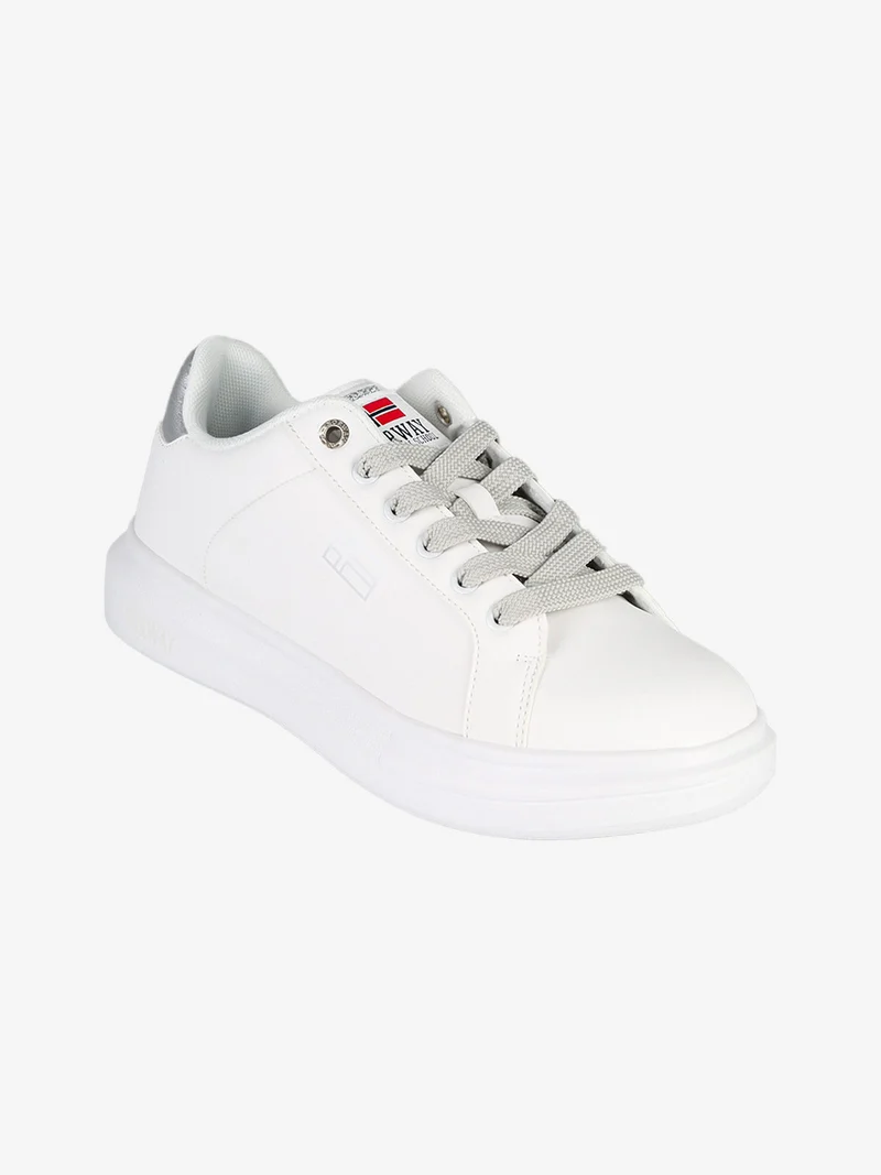 Sneakers stringate da donna - bianco