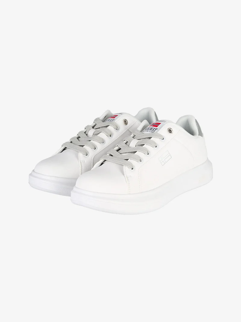 Sneakers stringate da donna - bianco