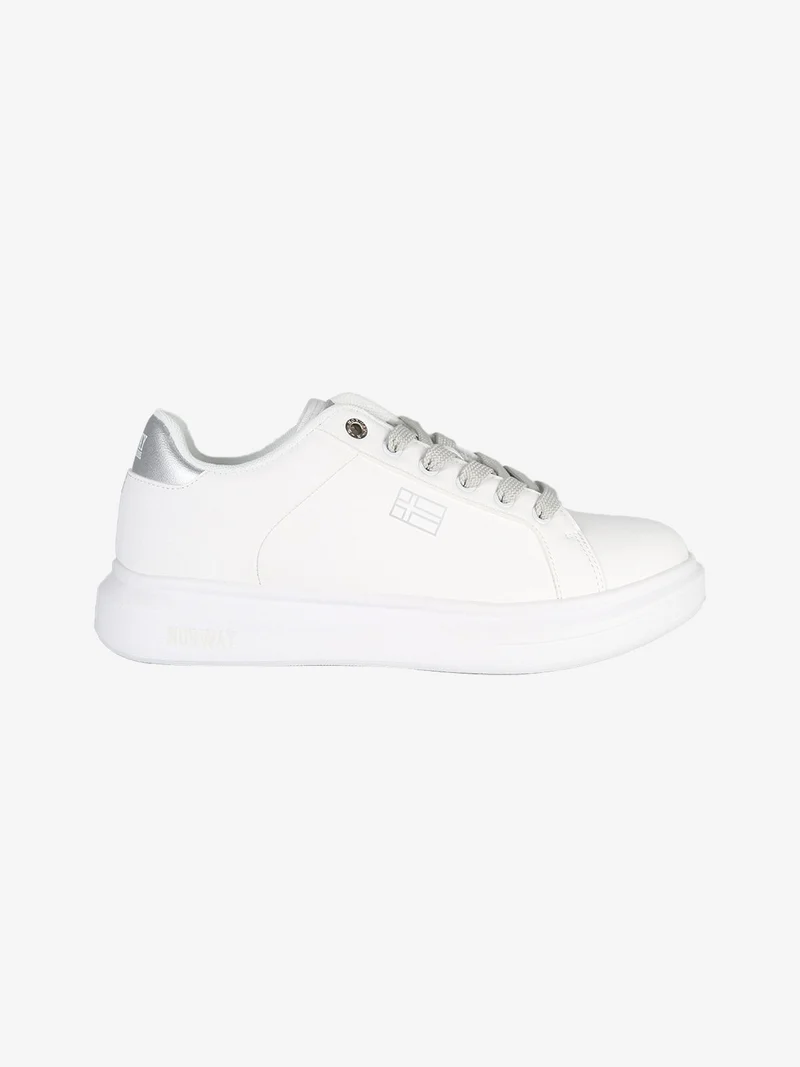 Sneakers stringate da donna - bianco