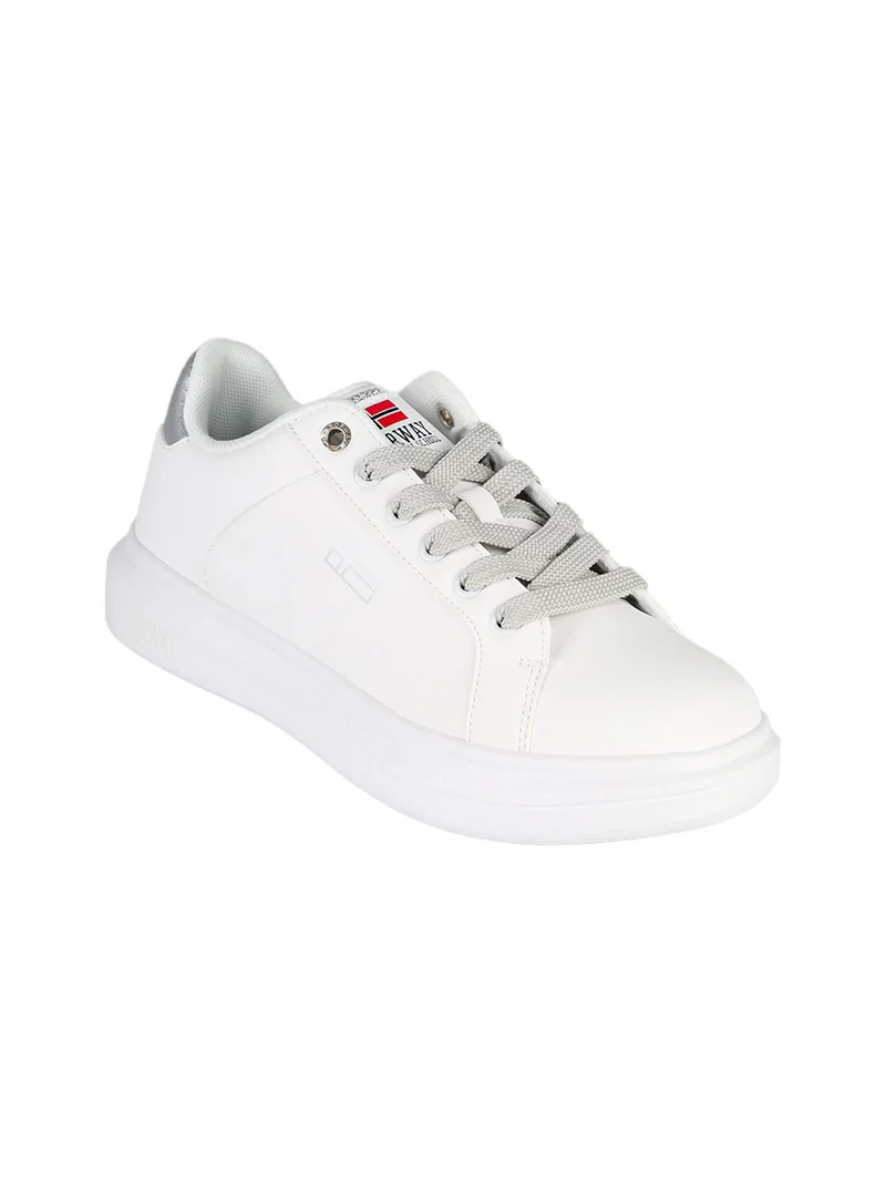 Sneakers stringate da donna - bianco