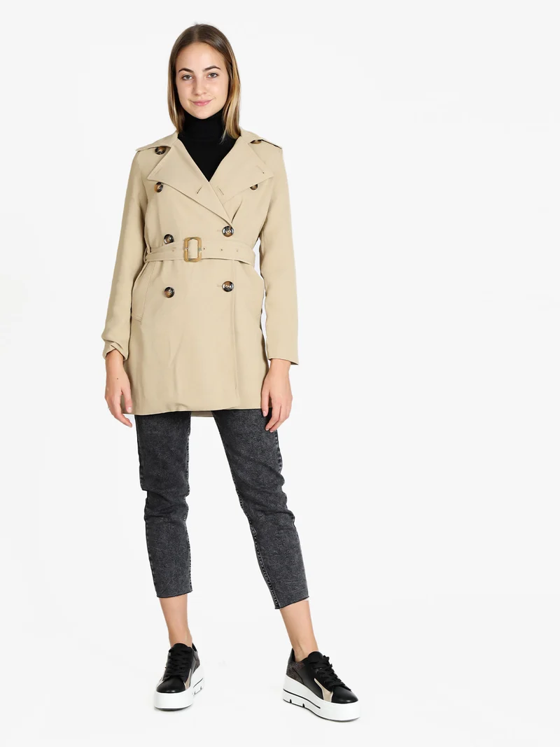 Trench doppiopetto donna - khaki